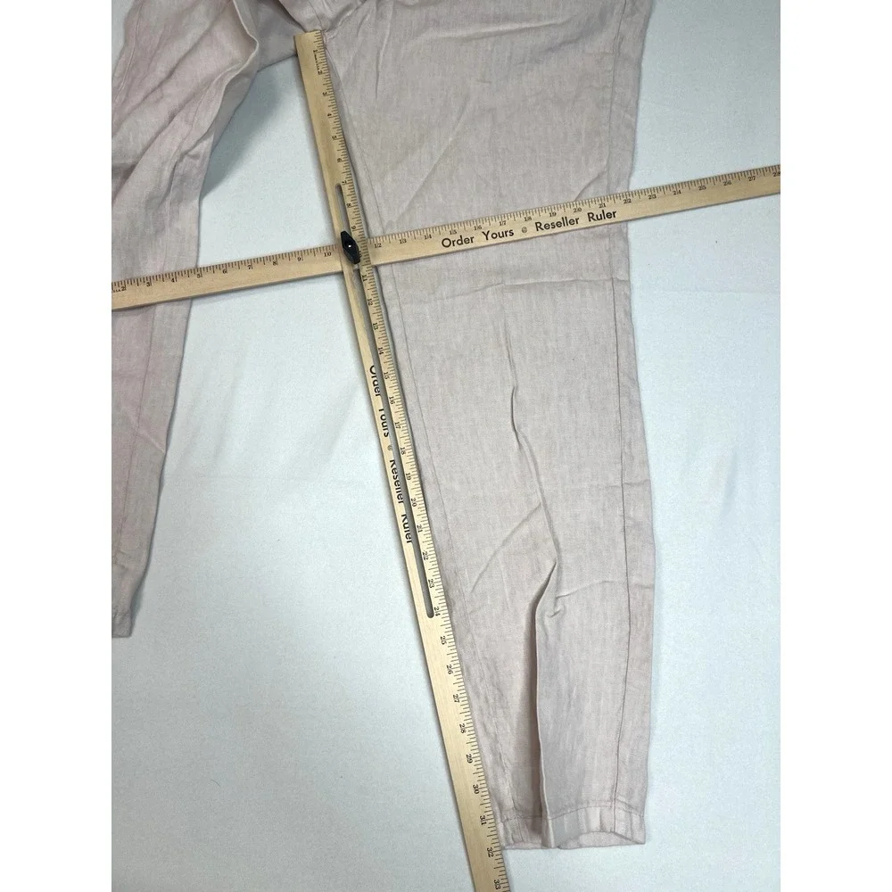 Europann Men's Dylan 100% Linen‎ Pant Trouser Pale Size US 40